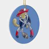 Skribbles: Go Patriots Keramik Ornament (Rechts)