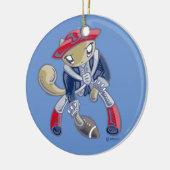 Skribbles: Go Patriots Keramik Ornament (Links)