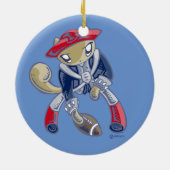 Skribbles: Go Patriots Keramik Ornament (Hinten)