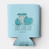 Skribbles: Just Chillin' (blau) Dosenkühler (Rückseite)