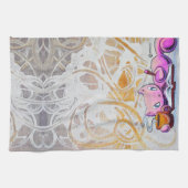 Skribbles: Kaffee + Träume Geschirrtuch (Horizontal)