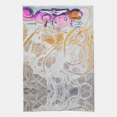 Skribbles: Kaffee + Träume Geschirrtuch (Vertikal)