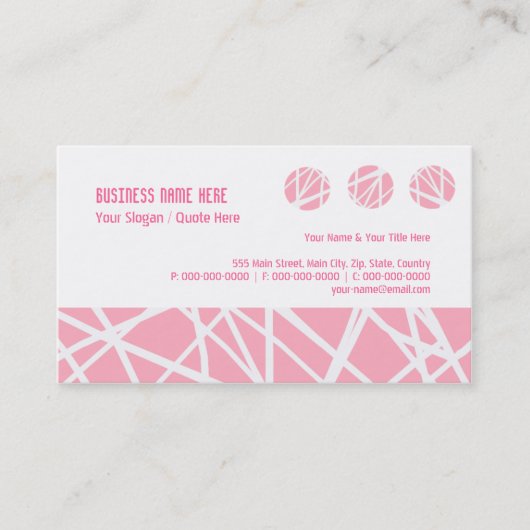 Skribbles Visitenkarte (Vorderseite)