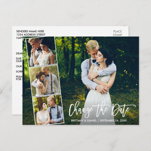 Skript 4 Foto ändern Datum Neu Datum Postkarte (Vorne/Hinten)