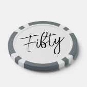 Skript 50. Geburtstag Pokerchips (Einzeln)