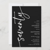 Skript 70. Geburtstag Einladung (Vorderseite)