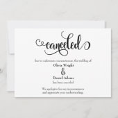 Skript abbrechen Hochzeitsankündigung Einladung (Vorderseite)