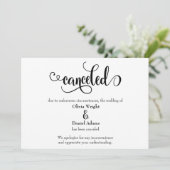Skript abbrechen Hochzeitsankündigung Einladung (Stehend Vorderseite)