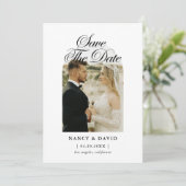 Skript Ach Foto Hochzeit Termin speichern Save The Date (Stehend Vorderseite)
