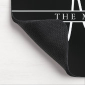 Skript Anfangsbuchstabe geteilt, Personalisiert Sc Mousepad (Ecke)