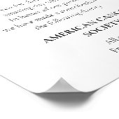 Skript anstelle von Lieblings-Wohltätigkeit Spende Poster (Ecke)