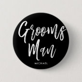 Skript-Art-kundenspezifische Hochzeit der Button (Vorderseite)