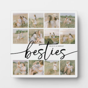 Skript-Bestenfreundinnen-Fotocollage personalisier Fotoplatte