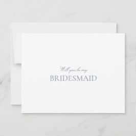 Skript Blue & White Bridesmaid Vorschlagskarte Save The Date