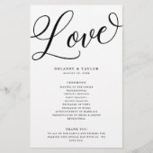 Skript Blühe Personalisiertes Schwarzes Papier-Pro Flyer (Vorne)