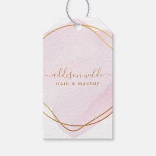 Skript Blush Pink Wasserfarbe Gold Preis Anhänger