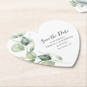 Skript Botanische Eukalyptus-Hochzeit Speichern Si Untersetzer (angewinkelt)