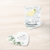 Skript Botanische Eukalyptus-Hochzeit Speichern Si Untersetzer (Vor Ort)