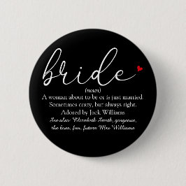 Skript Braut Definition, Brautparty, Hochzeit Button