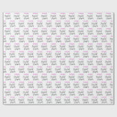 Skript-Brautparty Geschenkpapier (Flach)