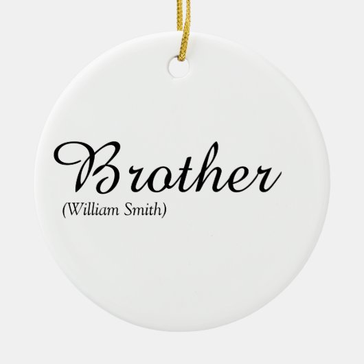Skript Brother definiert Welt als Beste aller Zeit Keramik Ornament (Vorne)