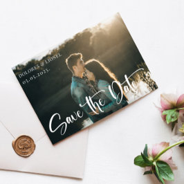 Skript Couple Foto Save the Date Einladung