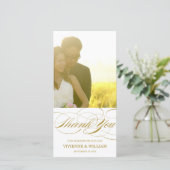 SKRIPT DANK | VIELEN DANK FÜR IHRE FOTOKARTE DANKESKARTE (Stehend Vorderseite)