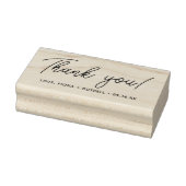 Skript Danke, Name Gummistempel (Stempel)