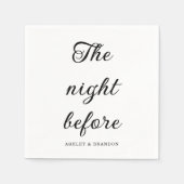 Skript die Nacht vor Napkins Serviette (Vorderseite)