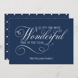 Skript die schönste Zeit des Jahres Feiertagskarte