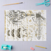 Skript-Digital-Collage Decoupage Seidenpapier (Basteln)