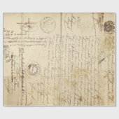 Skript-Dokumenten-Möbel Decoupage Papier Geschenkpapier (Flach)