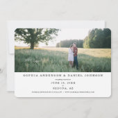 Skript Doppelseitiges Foto Save the Date (Rückseite)