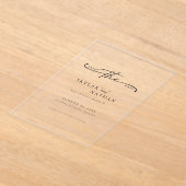 Skript Einfache Hochzeit Save the Date löschen Acryleinladungen (Ablage )