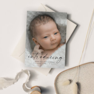 Skript Einführung Baby-Foto Danke Magneteinladung