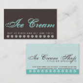 Skript EISCREME-Kundenloyalitätskarte Treuekarte (Vorne/Hinten)