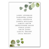 Skript Eukalyptus Sitzdiagramm (Rückseite) Hochzei Tischnummer (Rückseite)