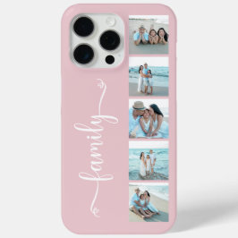 Skript Familienfoto Blush Rosa Case-Mate iPhone Hülle