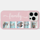 Skript Familienfoto Blush Rosa Case-Mate iPhone Hülle (Rückseite (Horizontal))