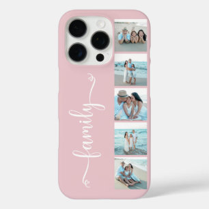 Skript Familienfoto Blush Rosa iPhone 16 Pro Hülle