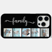 Skript Familienfoto Schwarz Case-Mate iPhone Hülle (Rückseite (Horizontal))