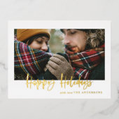 Skript-Feiertage Foto-Folie Urlaub Postkarte (Vorderseite)