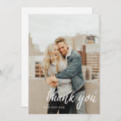 Skript-Foto brush Dankeschön Karte (Vorne/Hinten)