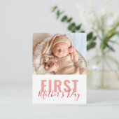 Skript-Foto der ersten Mutter Feiertagspostkarte (Stehend Vorderseite)
