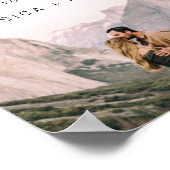 Skript-Foto-Hochzeits-Willkommensschild-Plakat Poster (Ecke)