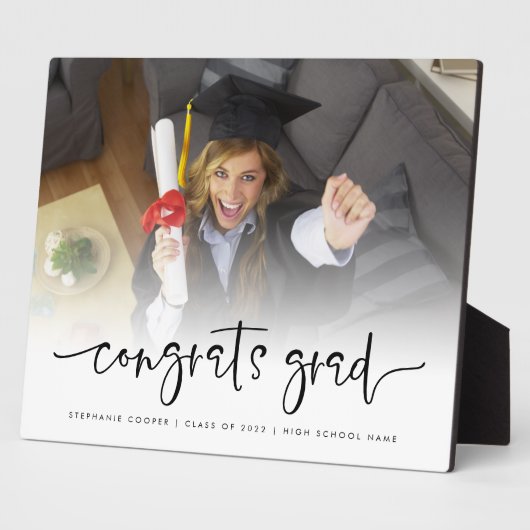 Skript-Foto Overlay-Glückwunsch Grad 2025-Abschlus Fotoplatte (Seite)