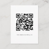 Skript-Foto QR-Code Hochzeit RSVP Begleitkarte (Rückseite)