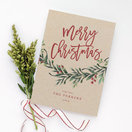 Skript fröhliche Weihnachten Filiale Nicht-Foto Ur Einladung