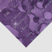 Skript für Abstraktes Lila Dekoupage Seidenpapier (Detail)