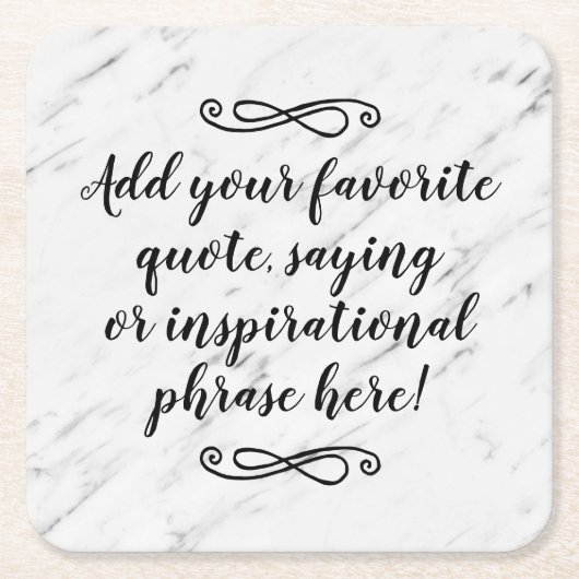 Skript für benutzerdefinierte Anführungszeichen Rechteckiger Pappuntersetzer (Vorderseite)